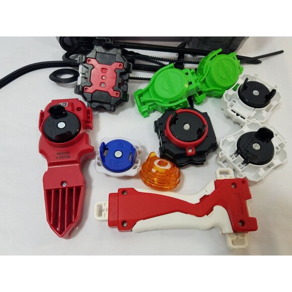 Beyblade Parts Lot 60 pieces Layers Turbo Discs Valtryek Sphinx BeyWarriors Case - Picture 3 of 16